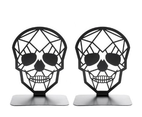 Skull Design Metal Bookstand