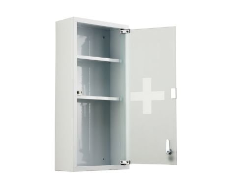 3-Shelf Metal Medicine Cabinet