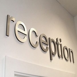 Custom Metal Letters for Office Walls