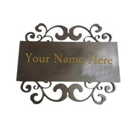 Metal Nameplate for Home