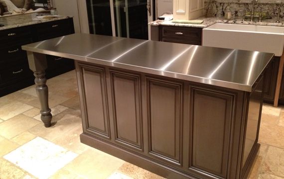 Stainless Steel Countertops Fabrication