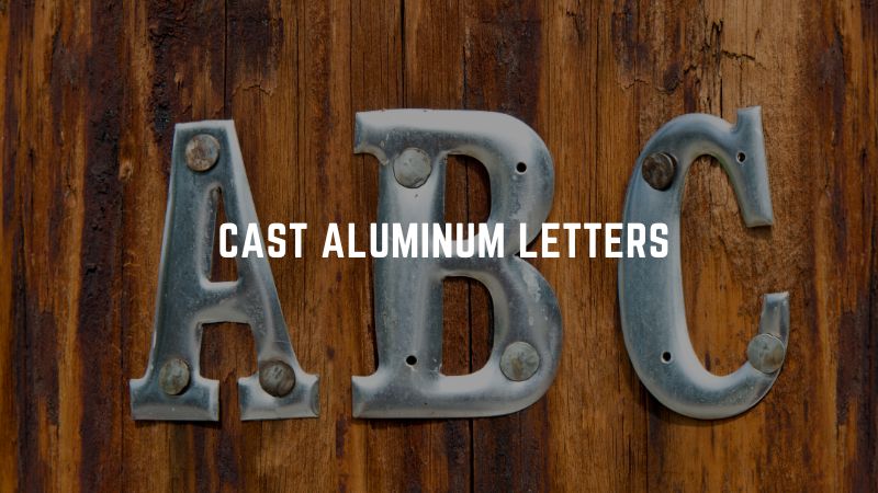 Lettres en aluminium moulé