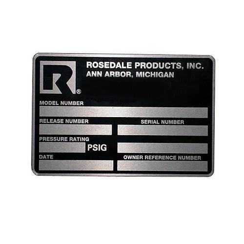 Anodized Aluminum Nameplates
