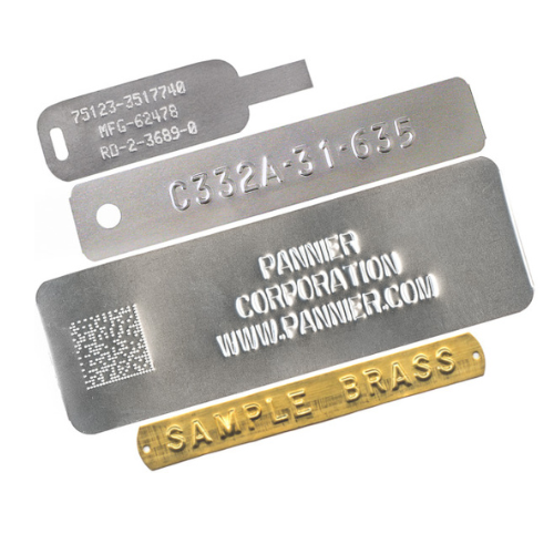 stamped metal tags